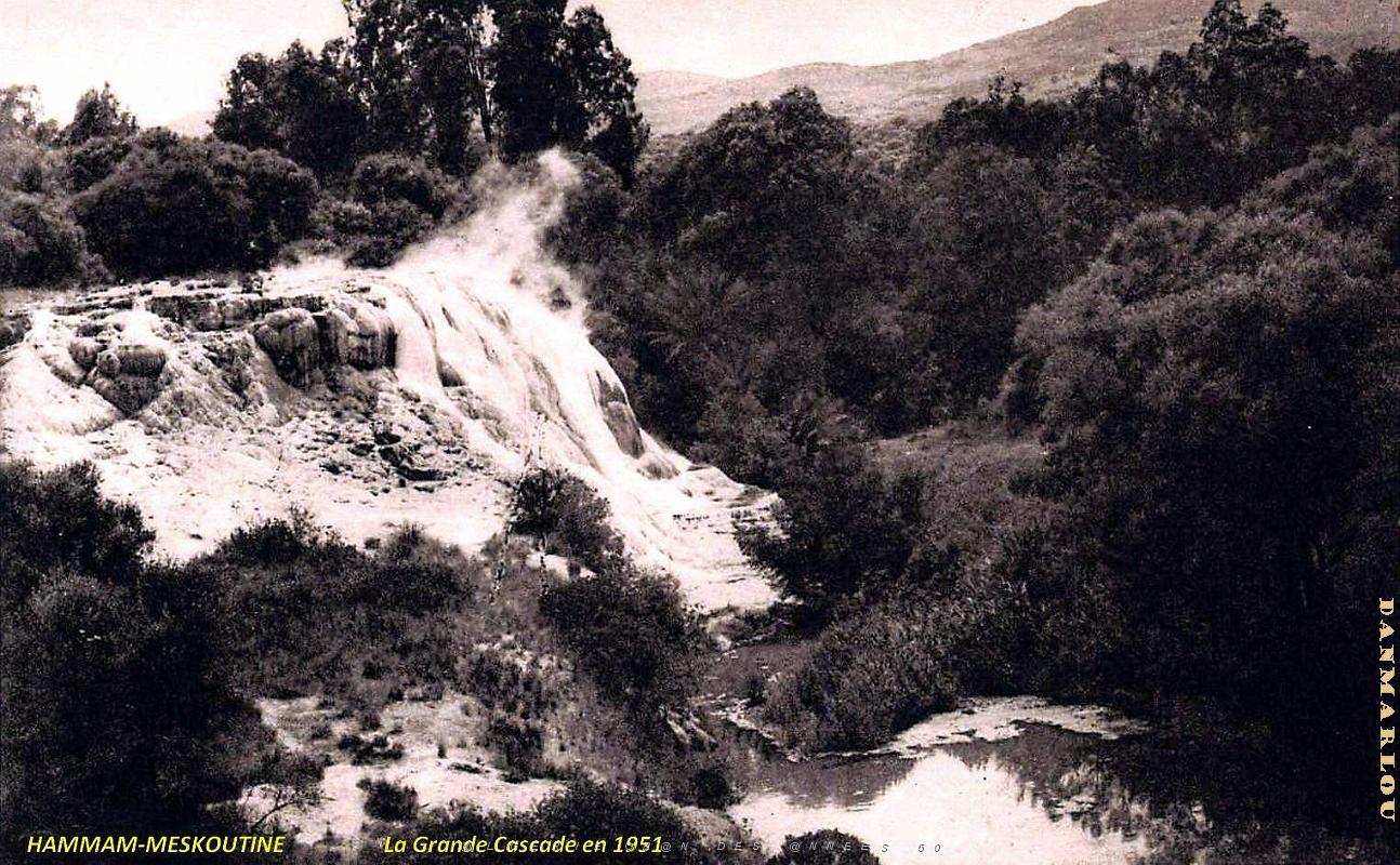 Hammam-Meskoutine - Grande Cascade - 1951.jpg